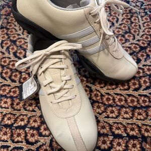 Adidas Cream Leather Women’s golf Shoes
